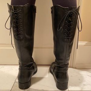 Knee high leather boots